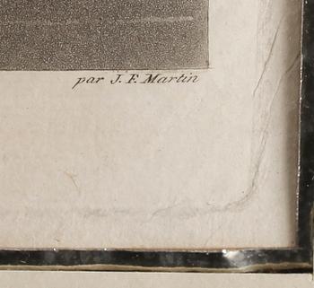 JOHAN FREDRIK MARTIN, efter, gravyr, 1800-tal.