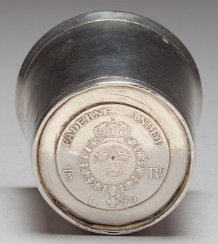 SUPKOPP, silver. Troligen Bengt Tellander, (1805-1844) Jönköping. Vikt ca 50 g.
