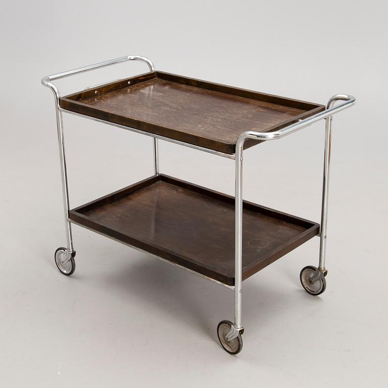 A 1930s  tea trolley Helsingin Uusi Rautasänkytehdas J. Merivaara, Finland.