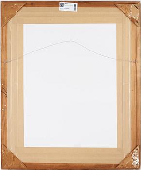 NELL WALDEN, mixed media on paper, signed and dated -73.