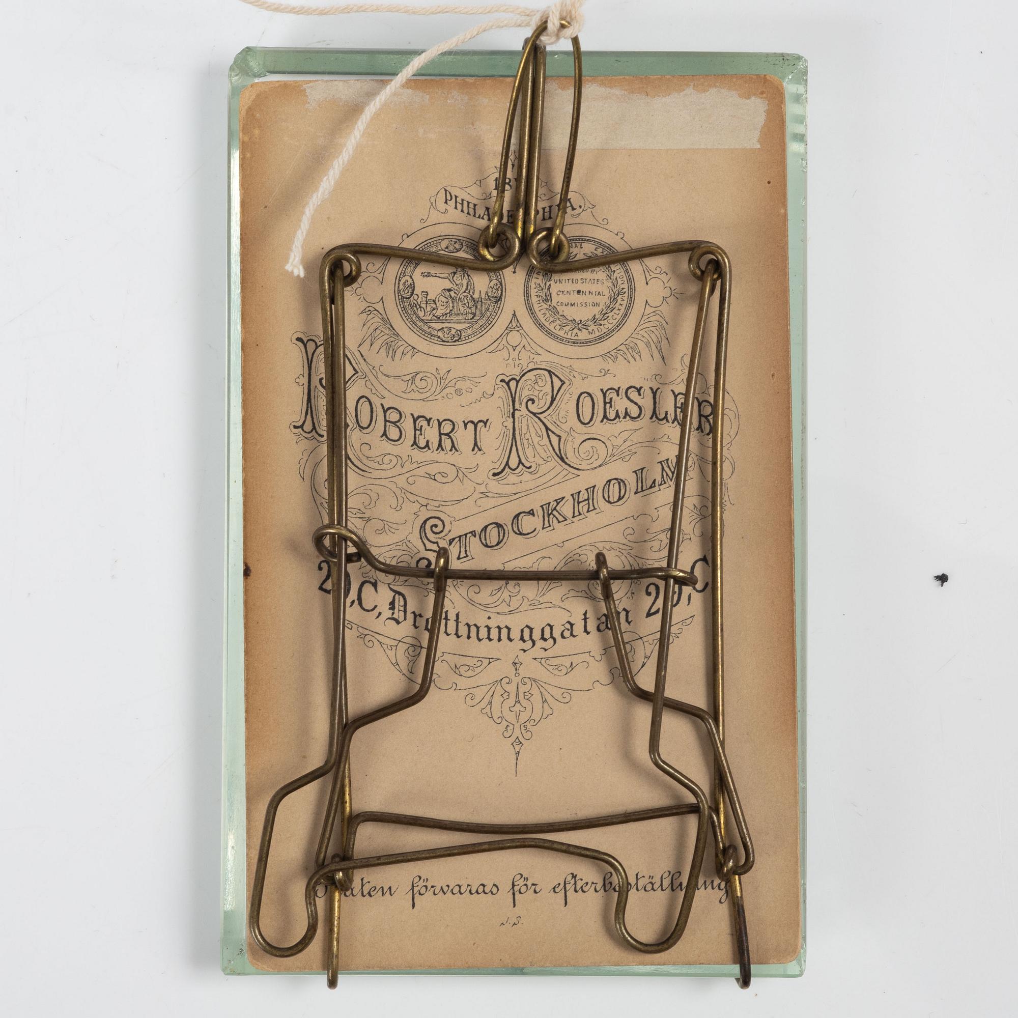 Anders Zorn, Egenhändigt signerat kort, porträttbild, samt signerat fotografi.