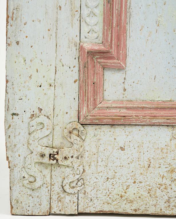 A Swedish baroque cabinet door, later part 17th century,´.