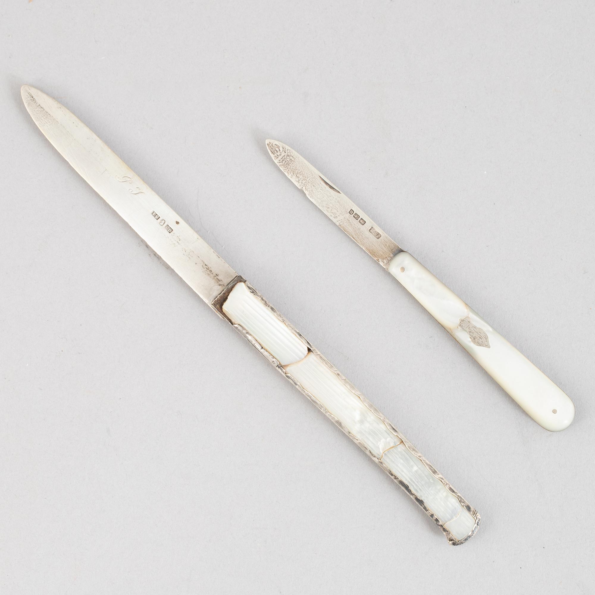 Preciosa, fem delar, silver, proveniens von Rosen, 18/1900-tal.