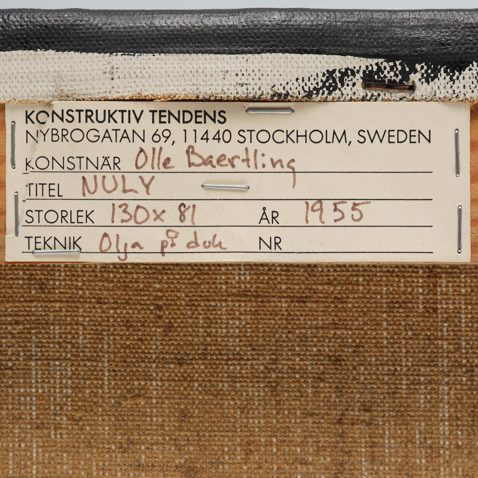 Olle Bærtling, "NULY".