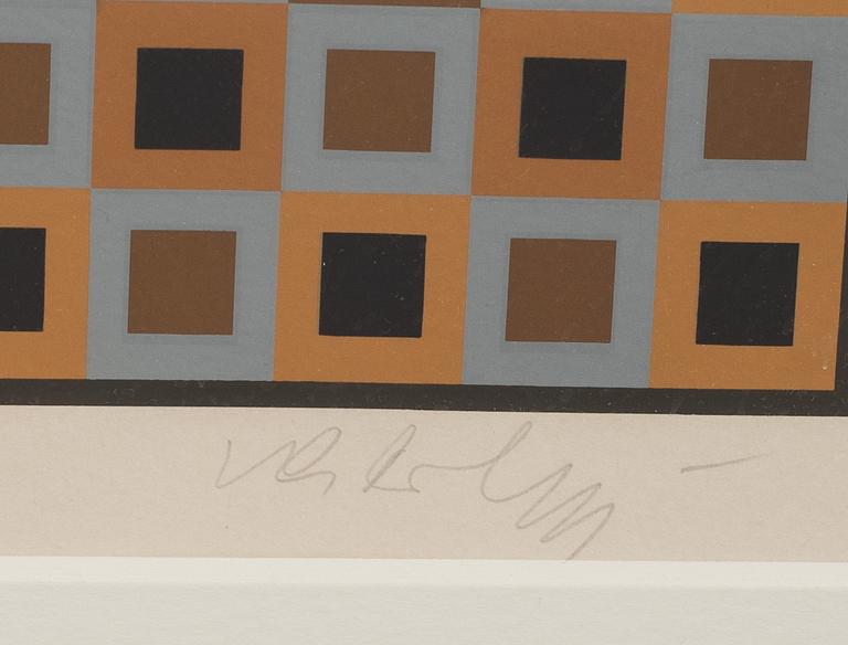 VICTOR VASARELY, färgserigrafi, signerad och numrerad 226/250.