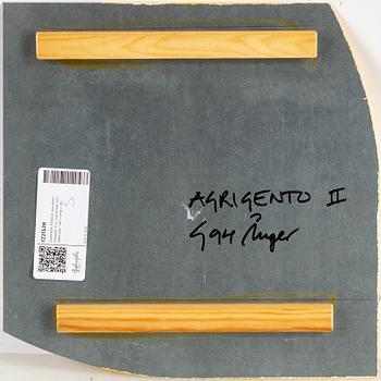 GUNNAR ÅNGER, painted zinc plate, 3, signed and dated -94 verso.