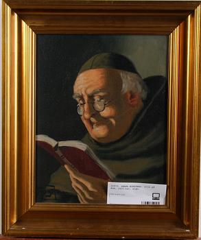 OKÄND KONSTNÄR, olja på duk, 1900-tal, sign.