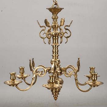 TAKKRONA, barockstil, mässing. 1900-tal.