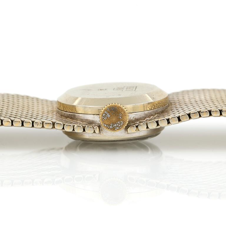 DAMARMBANDSUR, vitguld 18K, Rox, incabloc, 1900-talets andra hälft. Vikt tot ca 39 gram.