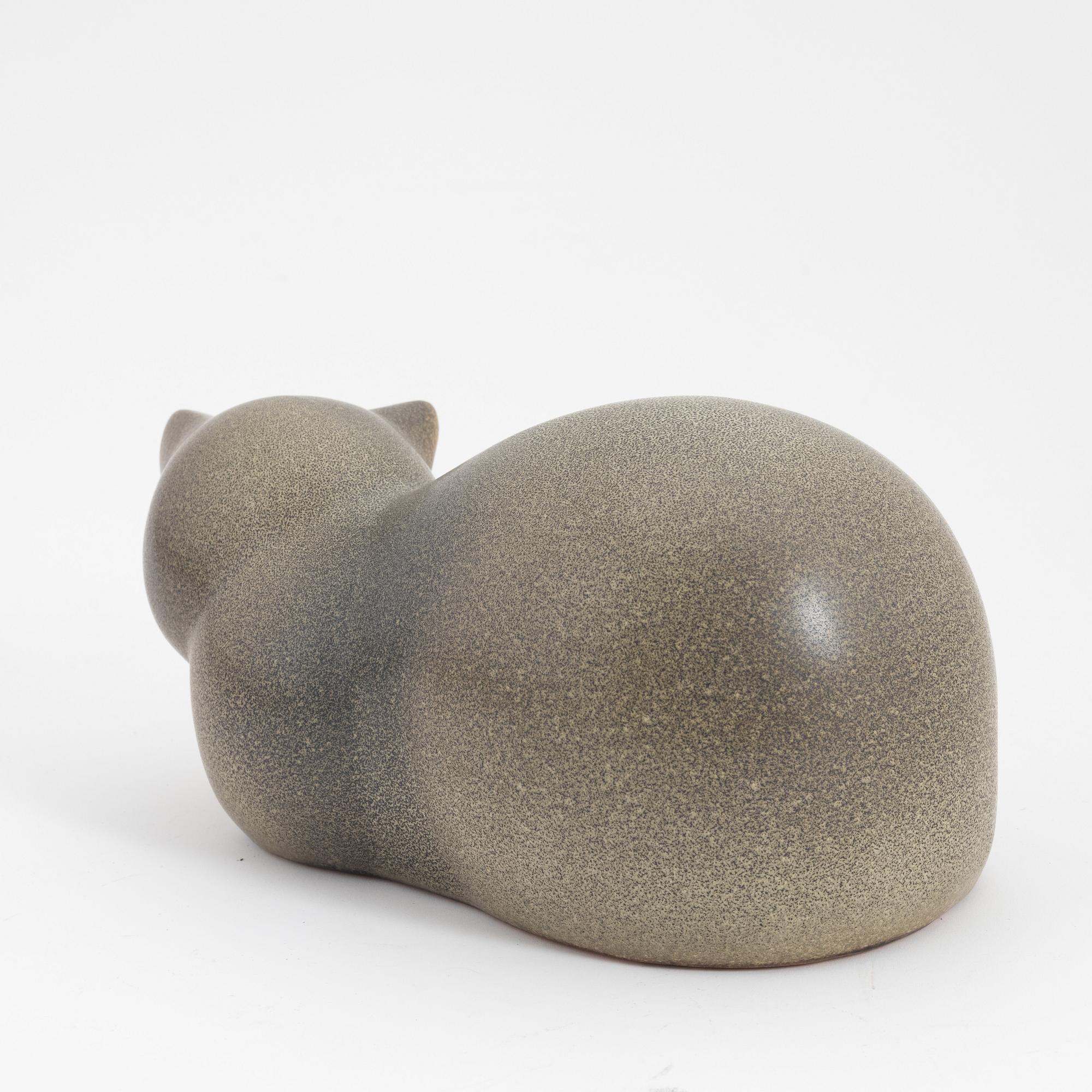 Lisa Larson, skulptur, stengods, "Moses", K-Studion, signerad.