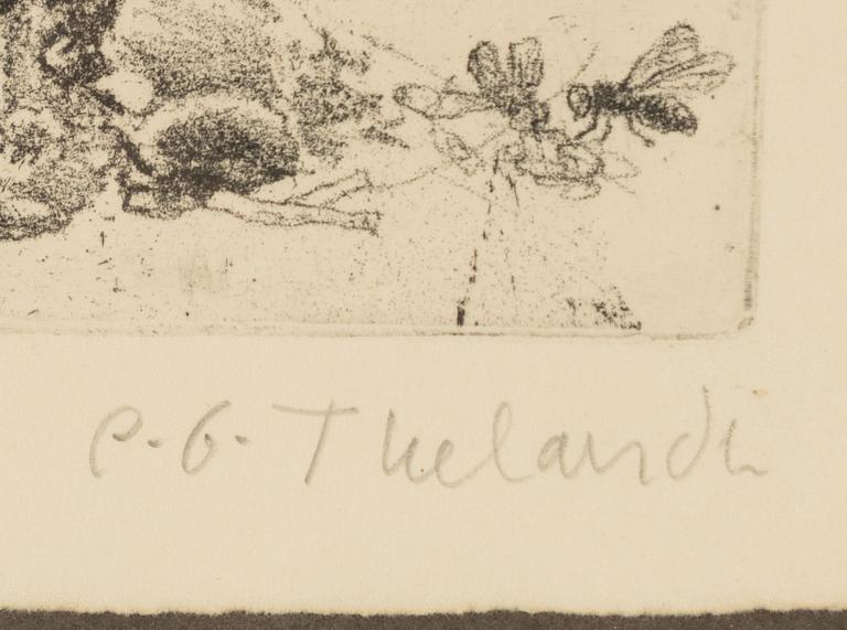 PG Thelander, "Man på bord", "Flugsvamp I", "Man-Fisk".