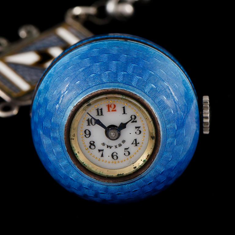 HALSBAND / KLOCKA, Art Noveau, 1900-talets första hälft.
