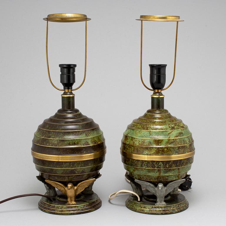 A pair of 1939's/40's table lamps.