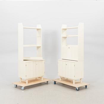 Carl Malmsten, pair of "Vardags" book shelves.