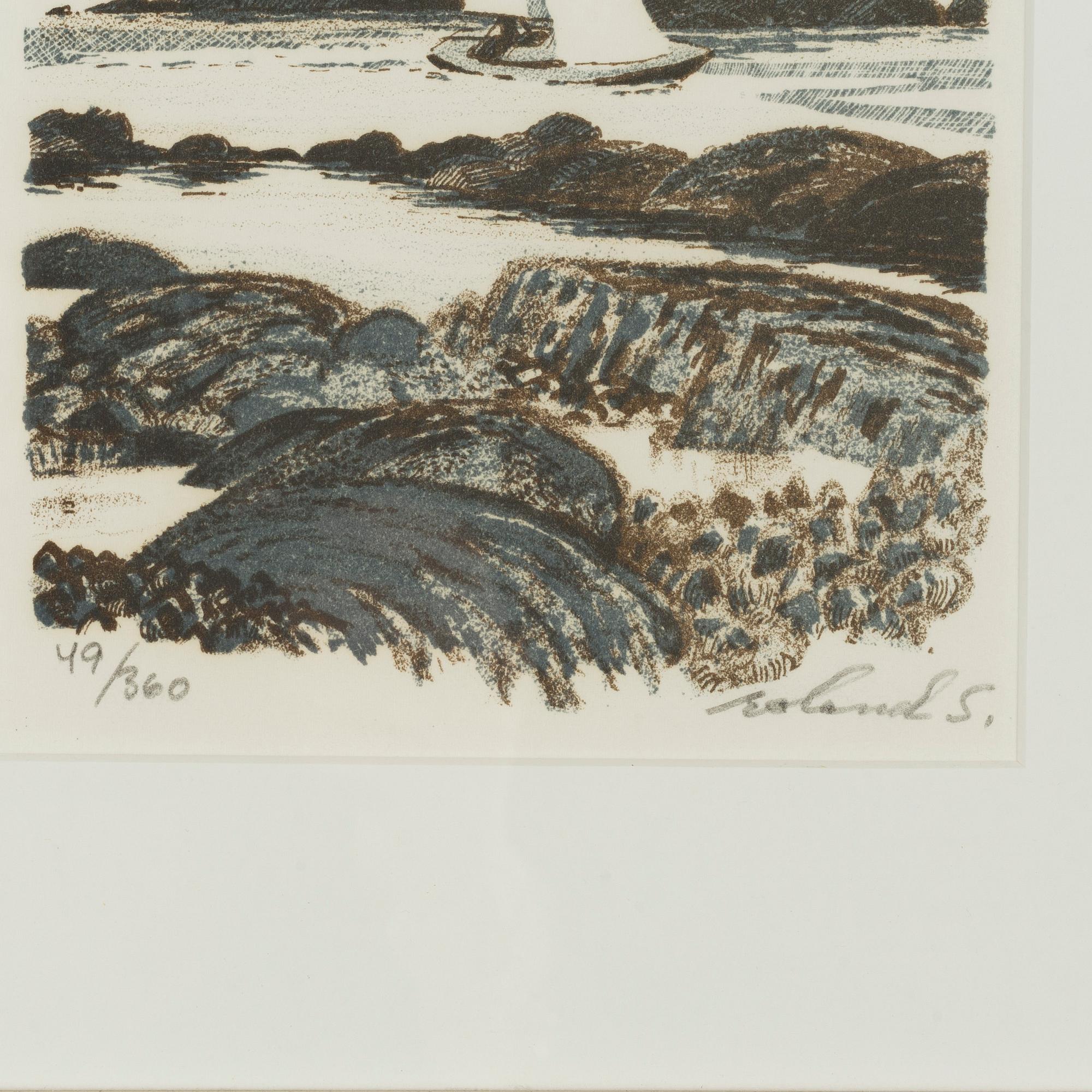 Roland Svensson, 3 litografier, signerade, en daterad -43 och 2 numrerade 16/30 samt 49/360.