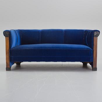 a 1930's Art Deco sofa.