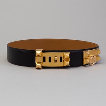 A belt by Hermès "Collier de Chien".