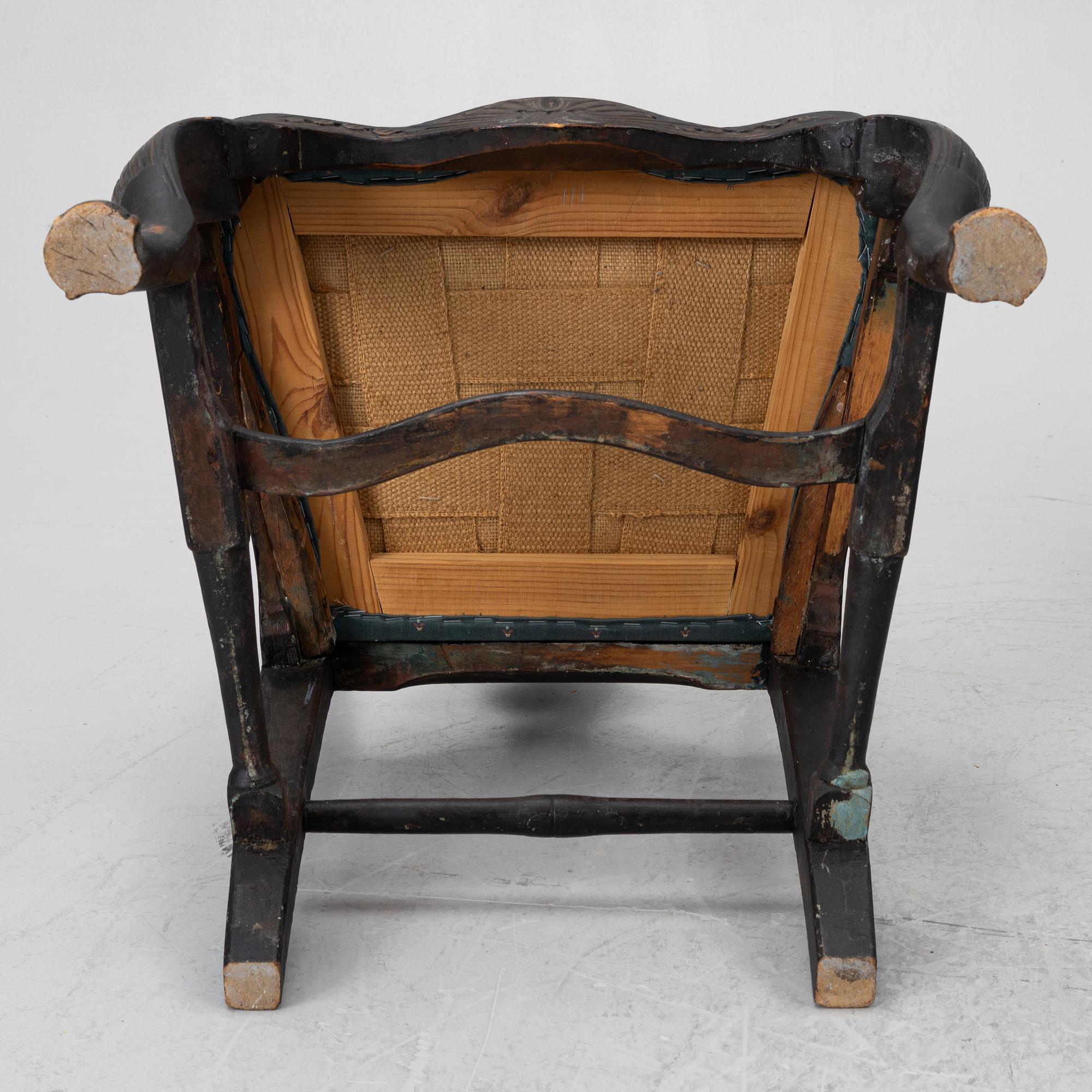 Four chairs, second half of the 18th century, Rococo.