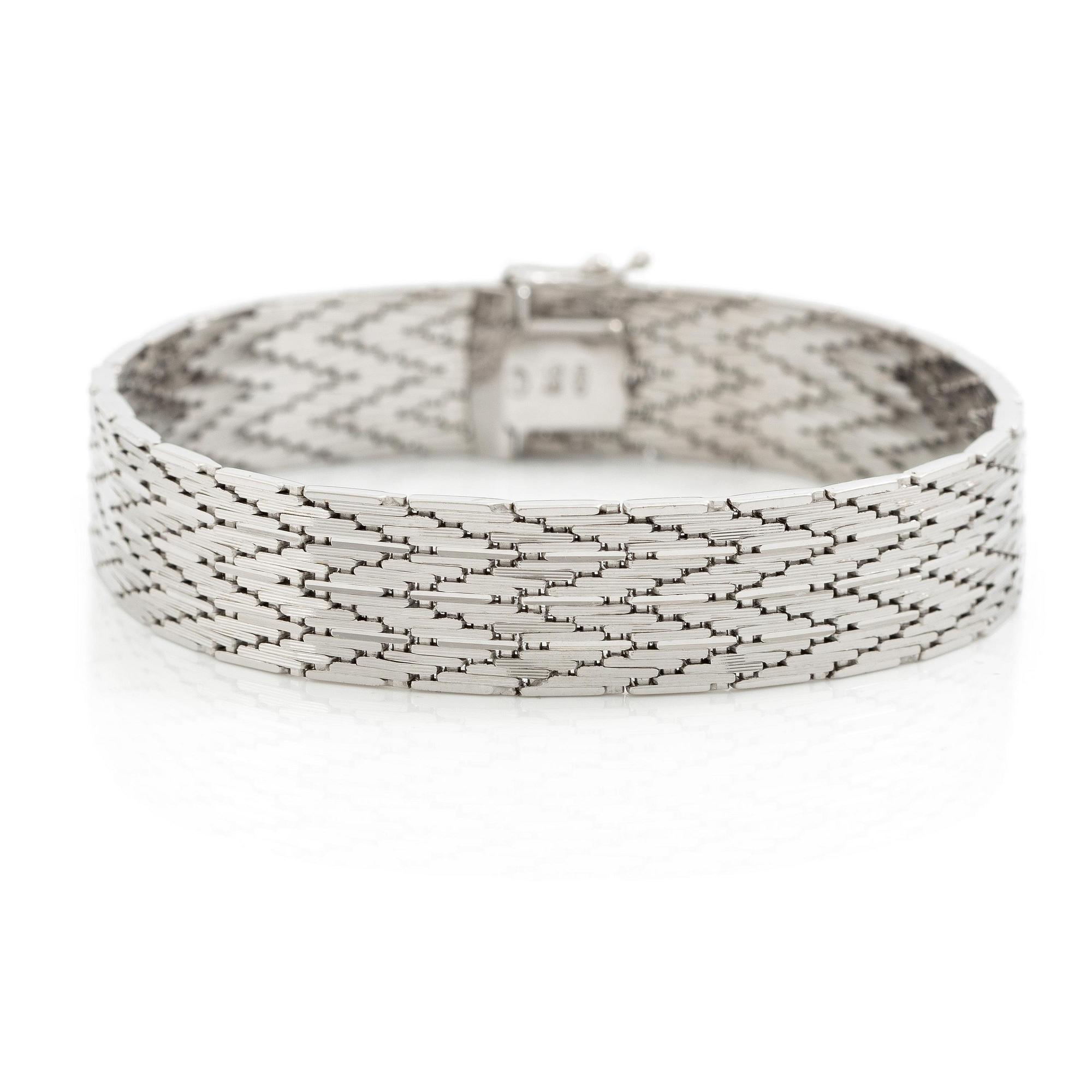 Armband 18K vitguld.