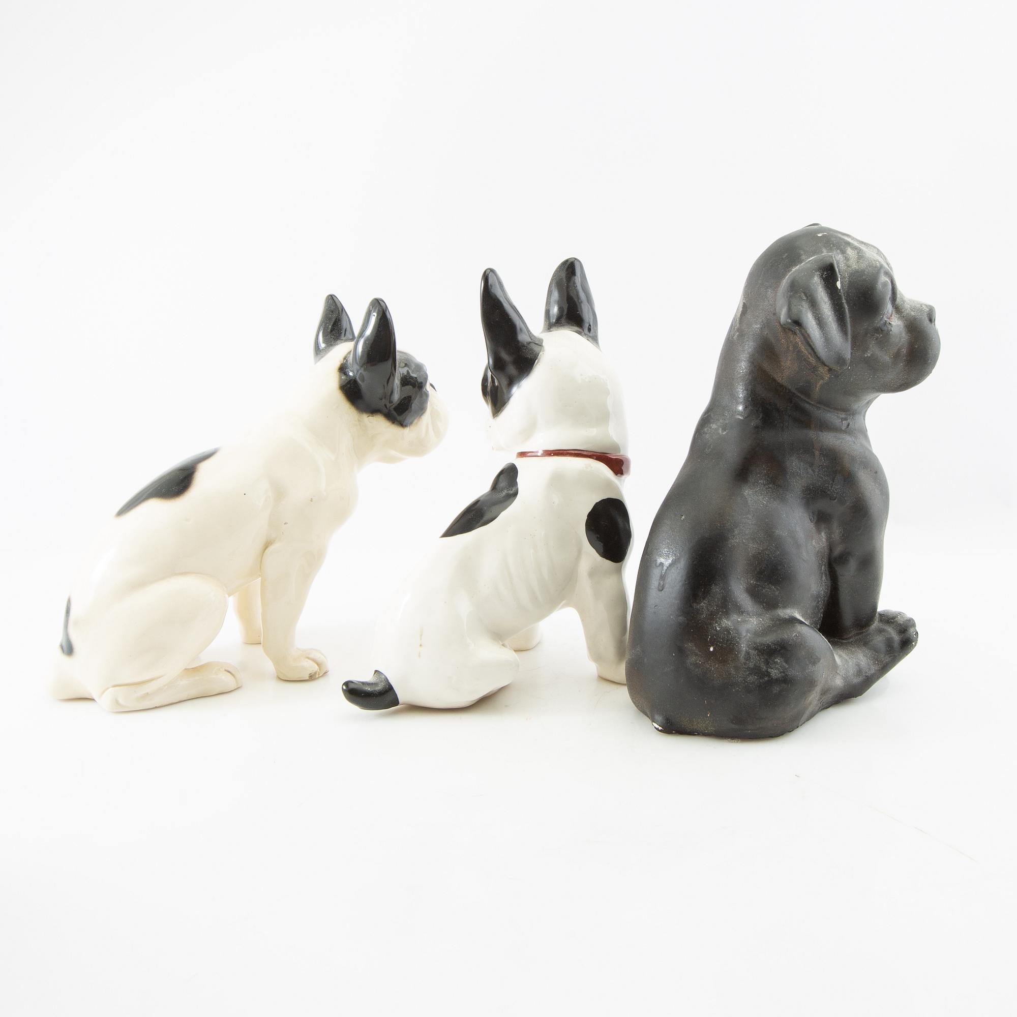 Figuriner 4 st 1900-tal porslin och gips.
