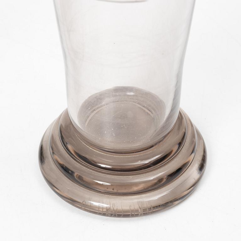 Edward Hald, vases, 3 pcs, Orrefors, 1929-30.