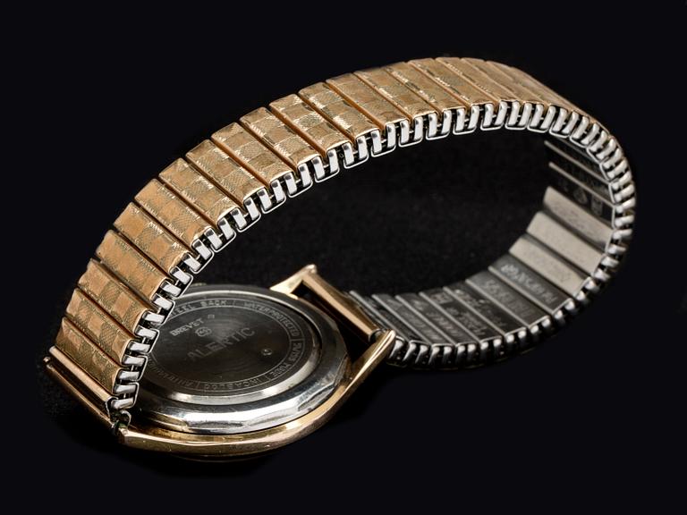 HERRARMBANDSUR, stål. Rado Alarm 1950-60 tal.