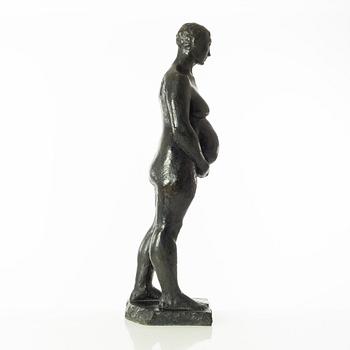 Gudmar Olovson, sculpture. Signed. Numbered. Foundry mark. Bronze, height 76 cm, length 23 cm.