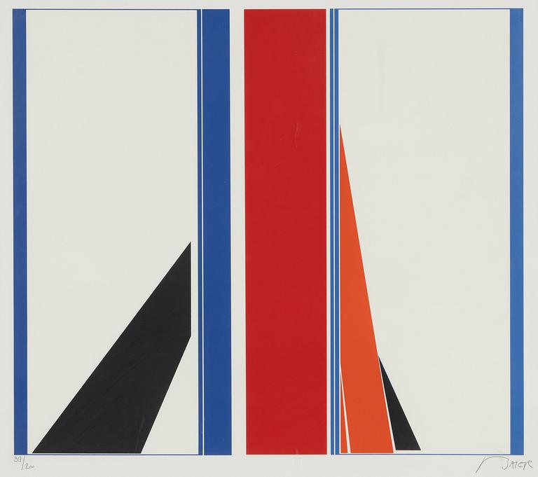 Jean Baier, färgserigrafi, signerad och numrerad 39/200.