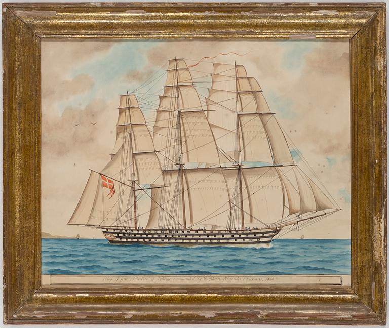 UNKNOWN ARTIST, 19th Century. Watercolour.