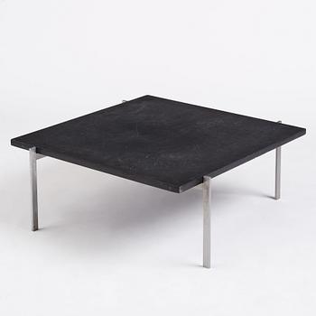 Poul Kjaerholm, a black stone top 'PK61' table, edition E Kold Christensen, Denmark.