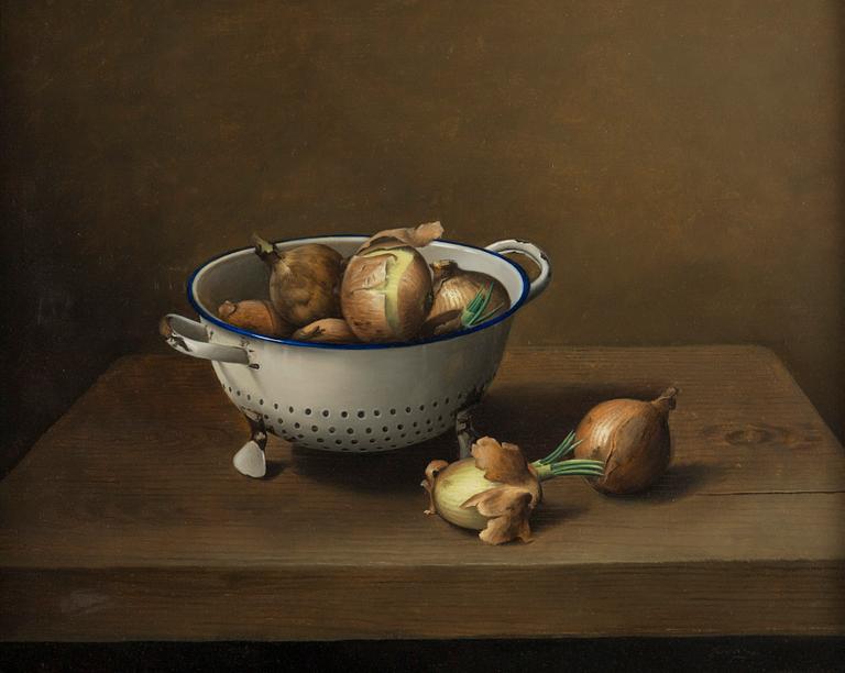 Nadine Lundahl, Stilleben med lökar.