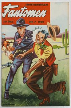 Comic books, Fantomen, no. 1–7, 1950.