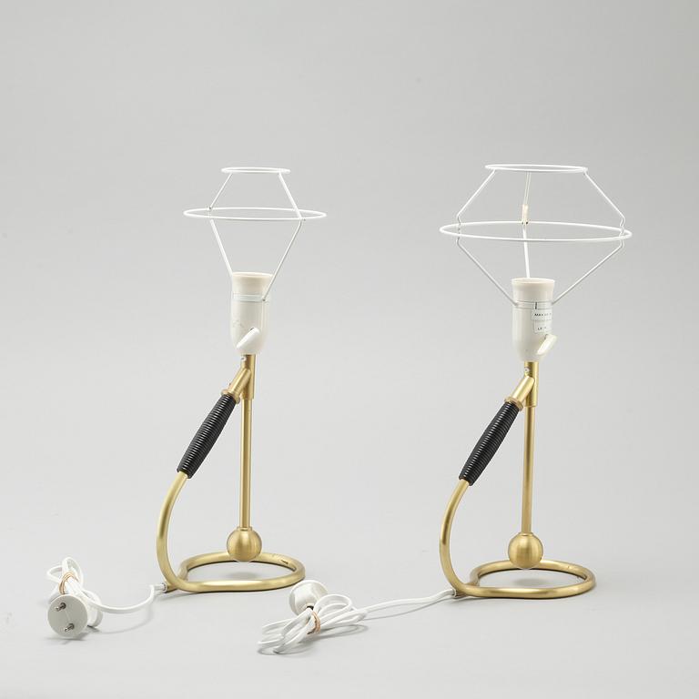 A pair of table lamps from Le Klint, second half of the 20th century.