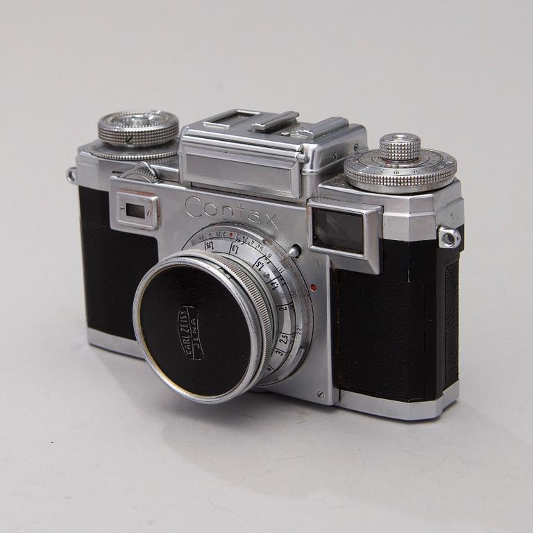 KAMERA, Zeiss ikon Contax, linssejä sekä lisävarusteita.