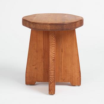David Rosén, a pine stool 'Berga', Nordiska Kompaniet, Sweden 1930-1940s.