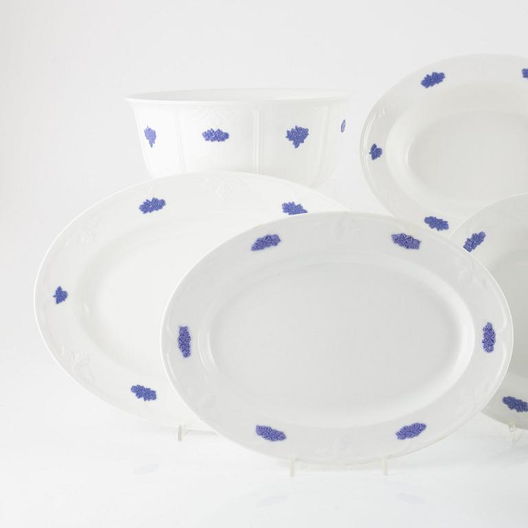 Tableware, Blue Flower, Gustavsberg, 45 pieces.