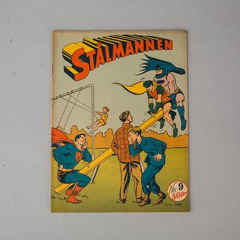 PARTI SERIETIDNINGAR, "FANTOMEN OCH STÅLMANNEN" 35 st, 1951-54.