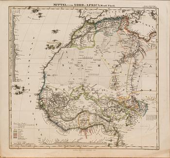 EIGHTHS MAPS FROM STILERS ATLAS. CA 1860.