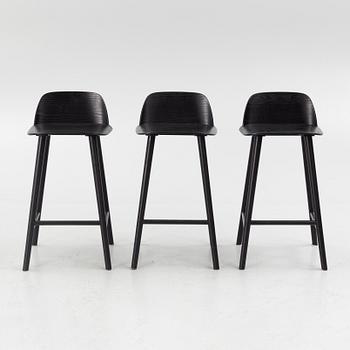 David Geckeler, bar stools, 3 pcs, "Nerd counter", Muuto.