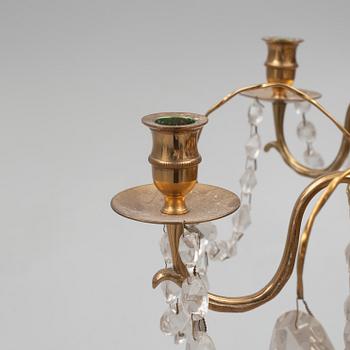 A pair of late Gustavian style chandeliers, 20th Century.