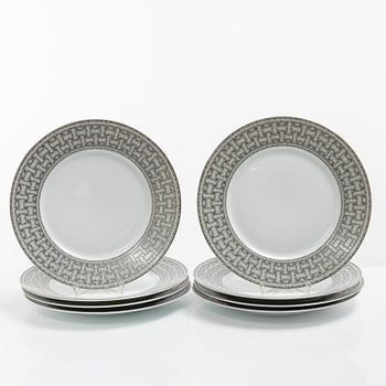 Hermès, plates, 8 pcs, "Mosaique au 24".