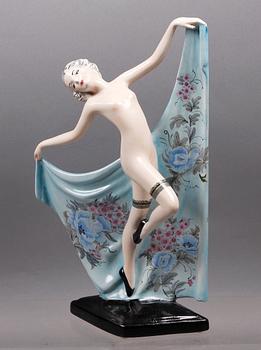 FIGURIN, flintgods. Goldscheider, Vienna.