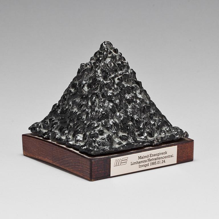 CARL FREDRIK REUTERSWÄRD, skulptur, svartlackerad metall, ej signerad.