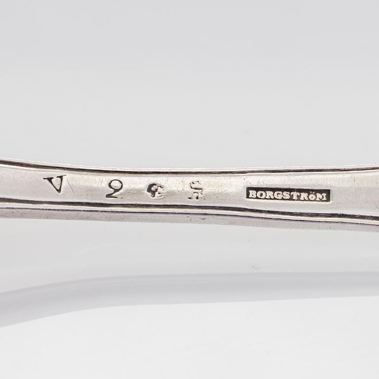 A silver beaker, maker's mark Isak Carlstedt, Porvoo ca. 1831, and silver spoon by Carl Fredrik Borgström, Turku 1803.