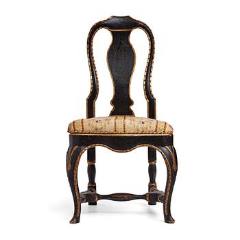 69. A Swedish Rococo chair, second half of the 18th century.