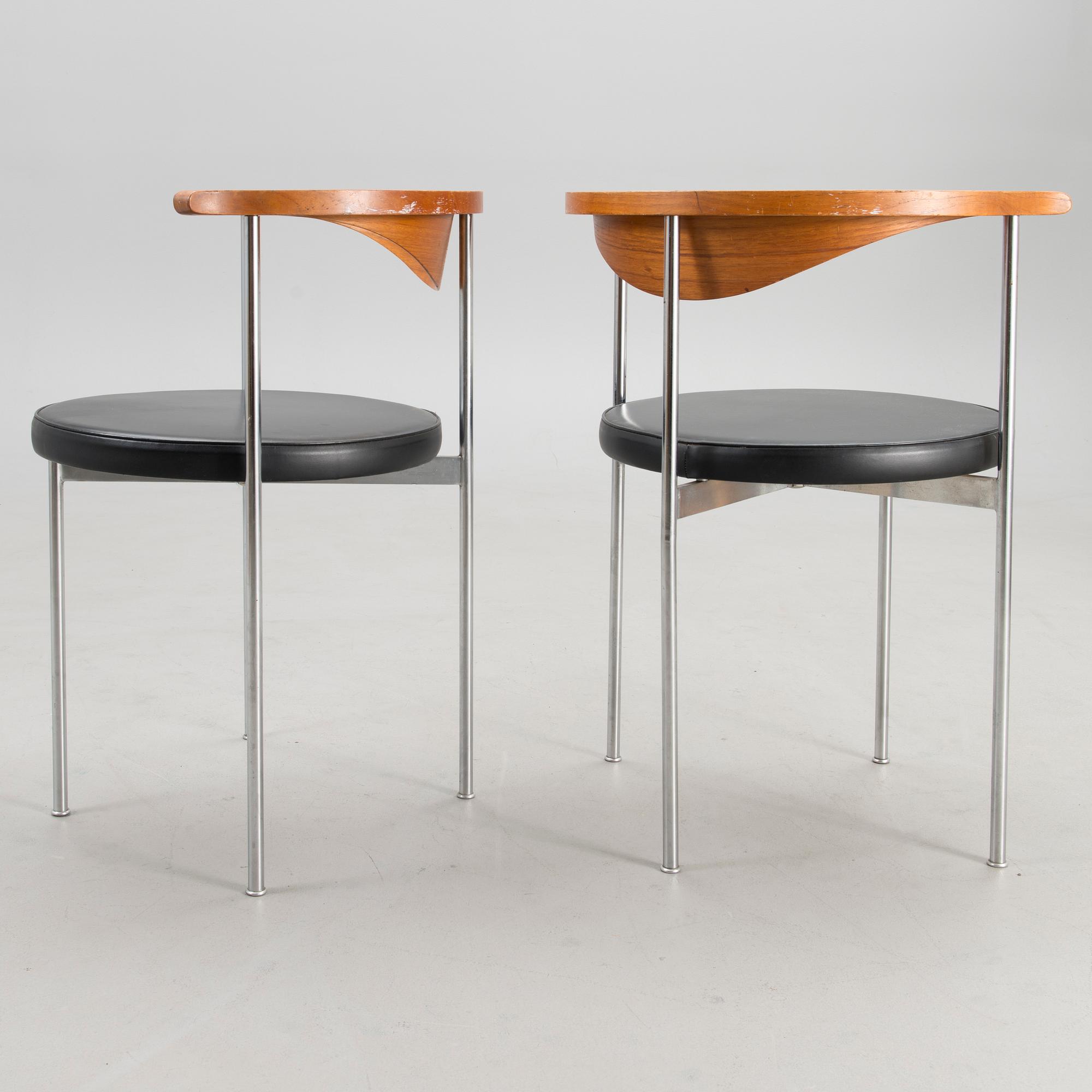 FREDRICK SIECK, table and chairs 1163 for Fritz Hansen, Denmark 1960s/1970s.