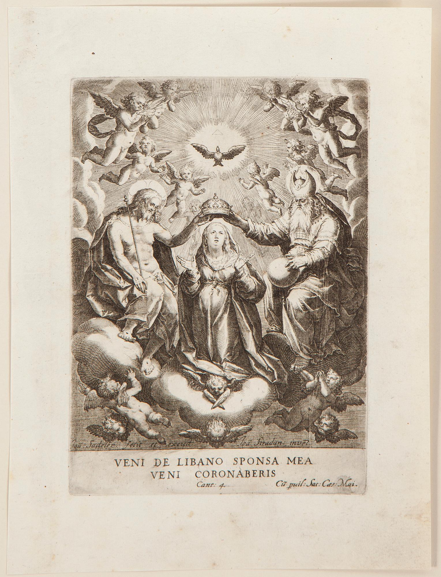 PARTI, 44 gravyrer, Sadeler av bl.a. Egidius, Raphael, Johannes och Marco. Framförallt senare avdrag 1600 och 1700-tal.