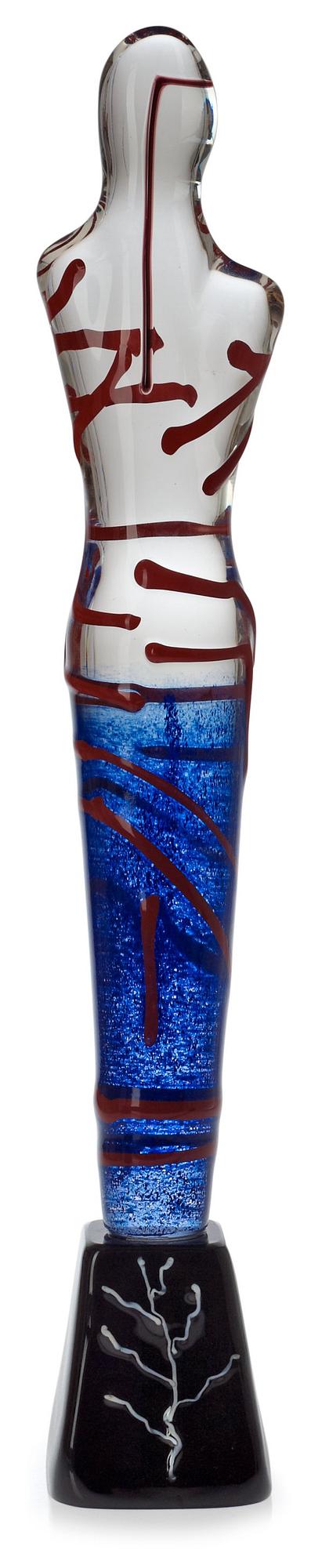 A James Coignard glass sculpture, Berengo Fine Arts, Murano, Italy.