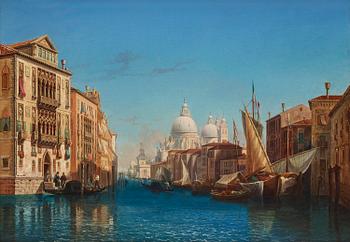 646. Gustaf Wilhelm Palm, ”Vue af Stora Kanalen i Venedig”.