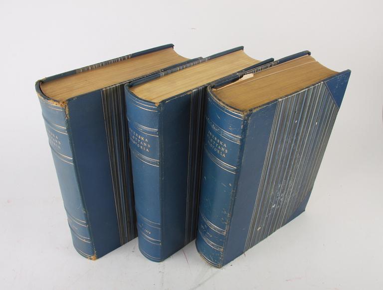 BOK, 3 vol, "SVENSKA FLOTTANS HISTORIA", red.O.Lybeck.